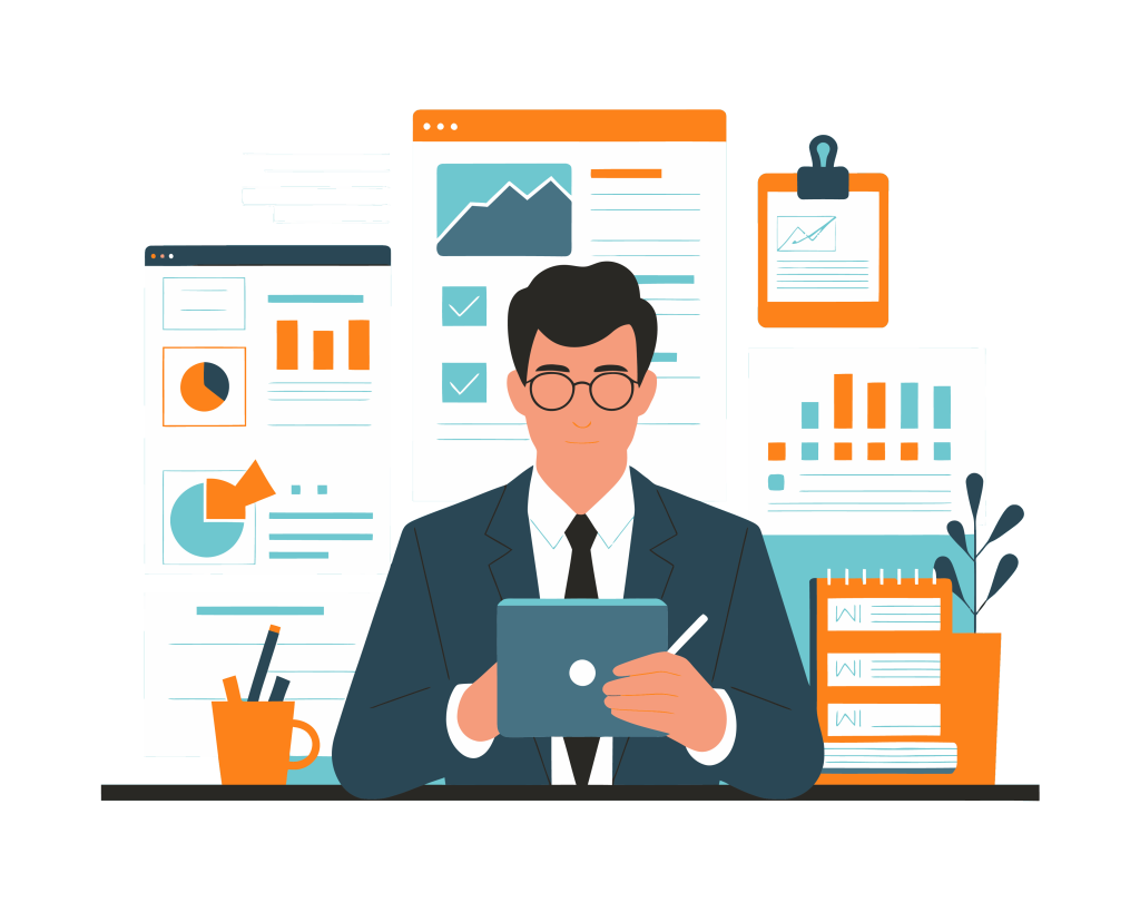 Tax expert analyzing financial charts and data for strategic business tax planning strategies