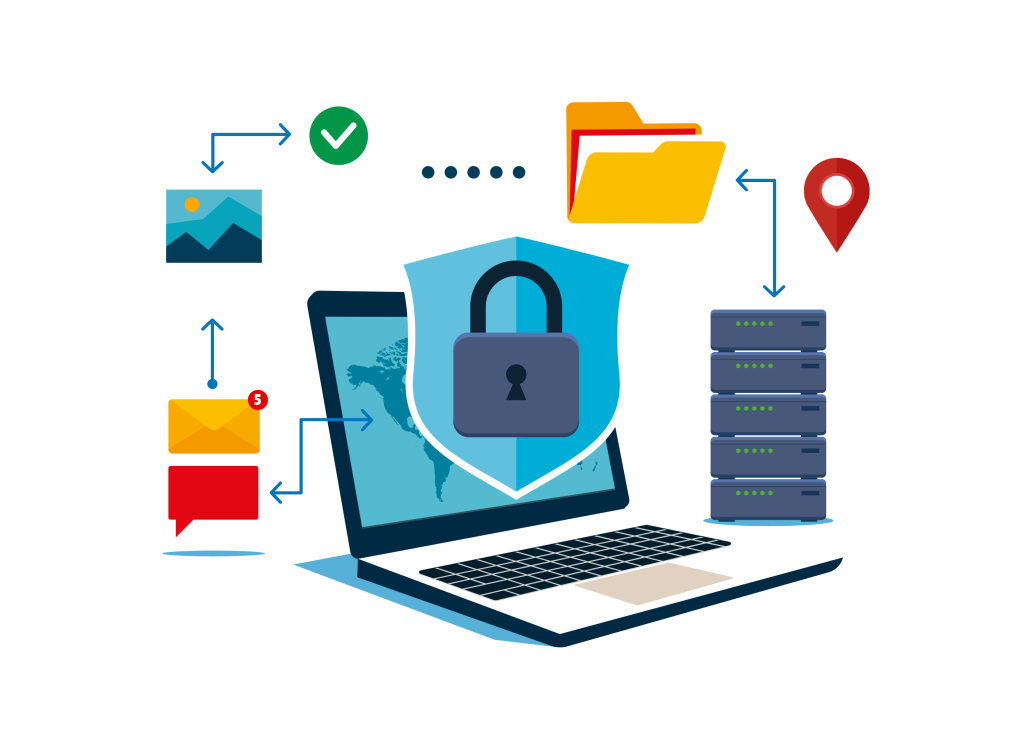 Data security and encryption protecting confidential business tax planning information