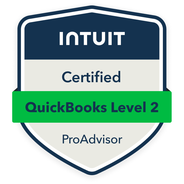 QuickBooks ProAdvisor Level 2 certification for advanced small business tax planning and accounting